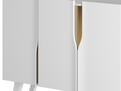 Modern White Sideboard Buffet 3D 모델