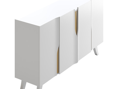 Modern White Sideboard Buffet 3D 모델