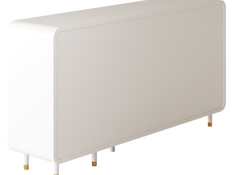 Modern White Sideboard Credenza 3D Model