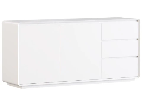 Modern Wood Sideboard with 2 Doors 3D Model