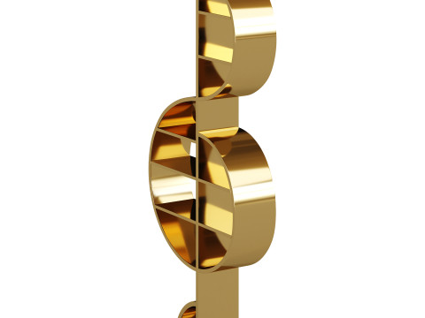 Musical Note Bookshelf 3D Model