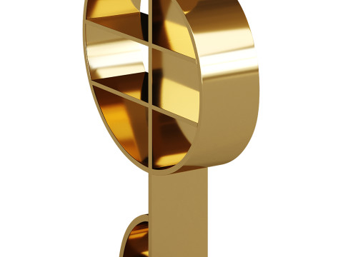 Musical Note Bookshelf 3D Model