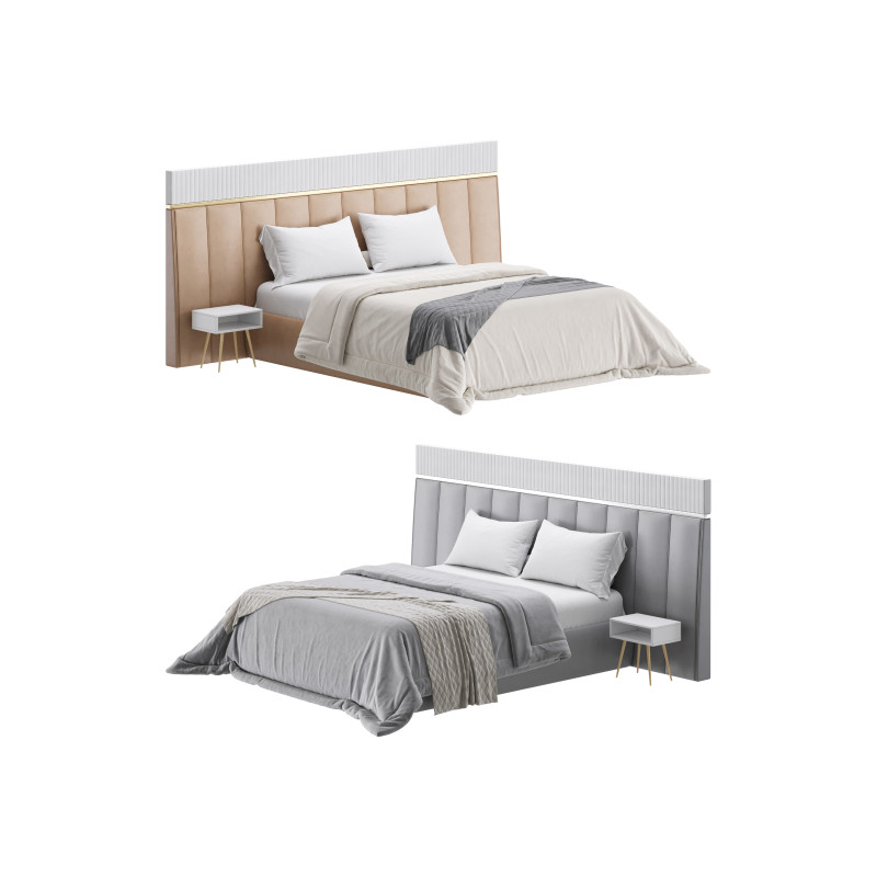 NIKAY BED Model 3D .c4d .max .obj .3ds .fbx .stl .blend 
