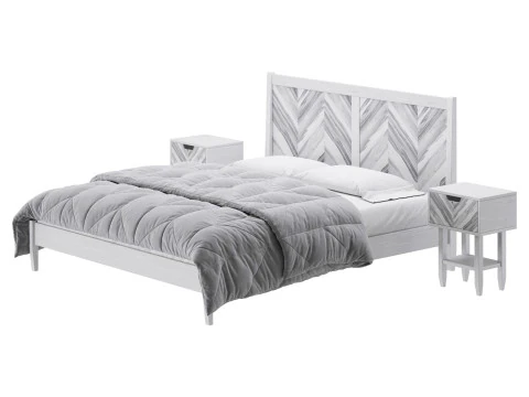 Paxton Wooden Bed 3D Model