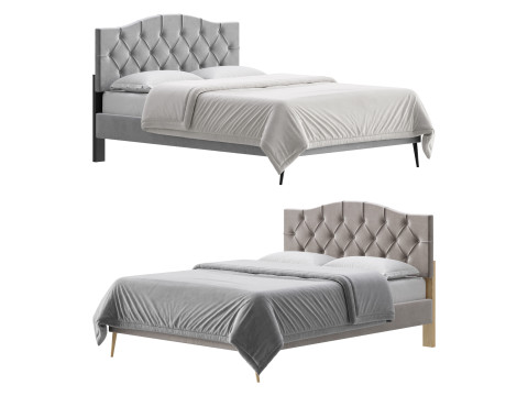 Perth Fabric Bed Frame 3D Model