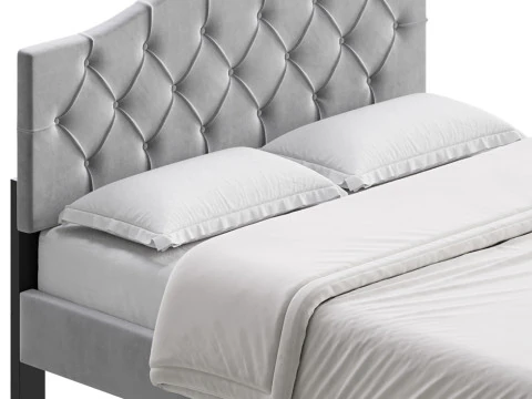 Perth Fabric Bed Frame 3D Model