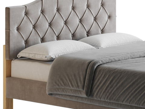 Perth Fabric Bed Frame Modèle 3D