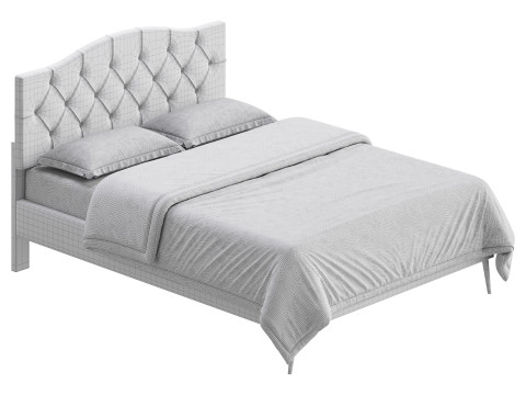 Perth Fabric Bed Frame Modèle 3D