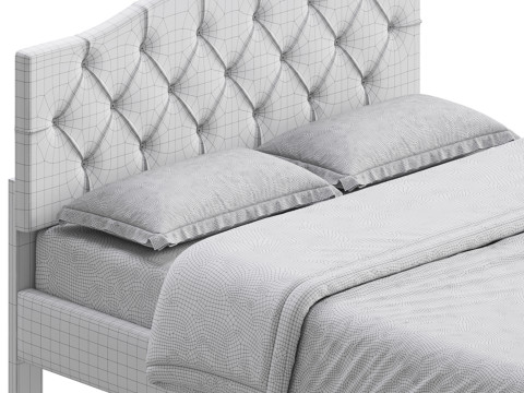 Perth Fabric Bed Frame Modèle 3D