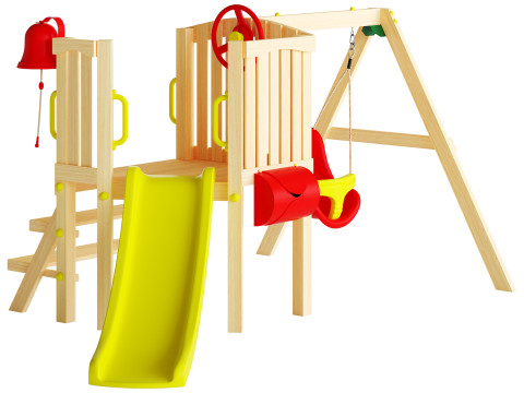 PLUMR TODDLER TOWER WOODEN PLAY CENTRE - OUT OF STOCK ETA TBA Model 3D