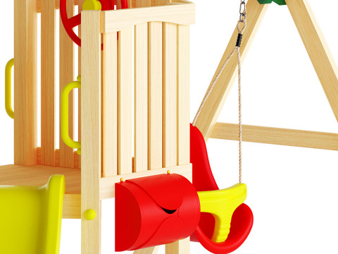 PLUMR TODDLER TOWER WOODEN PLAY CENTRE - OUT OF STOCK ETA TBA Model 3D
