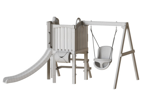 PLUMR TODDLER TOWER WOODEN PLAY CENTRE - OUT OF STOCK ETA TBA Model 3D