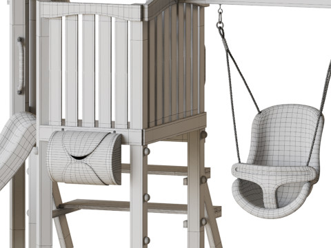 PLUMR TODDLER TOWER WOODEN PLAY CENTRE - OUT OF STOCK ETA TBA Model 3D