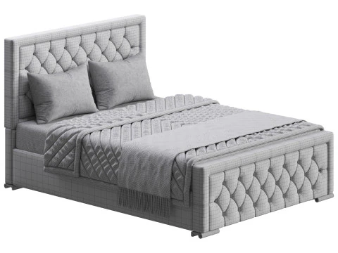 Struttura letto principessa Modello 3D