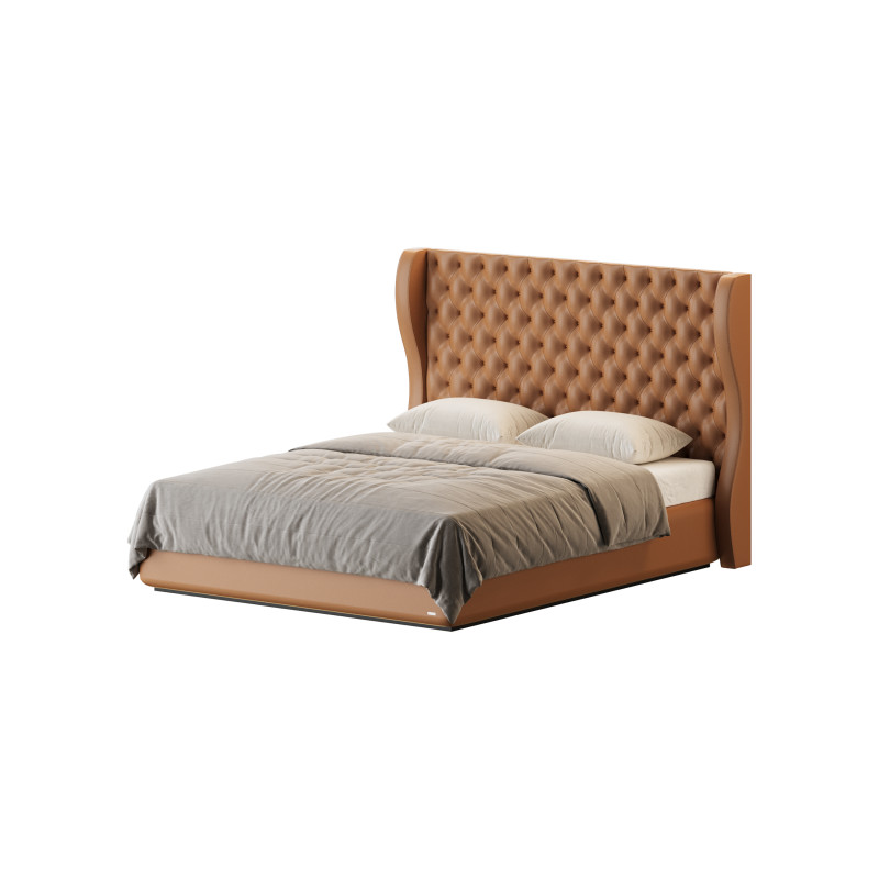 Quilting Upholstered Bed With Storage Model 3D .c4d .max .obj .3ds .fbx .stl .blend 
