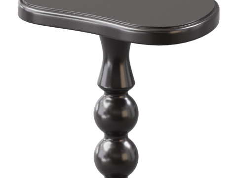 Retro Solid Wood Side Table Modello 3D