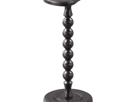 Retro Solid Wood Side Table Modello 3D