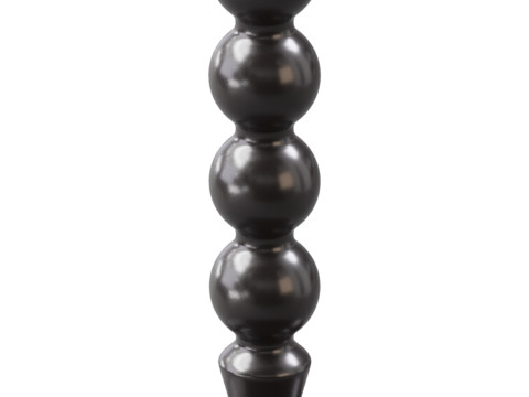 Retro Solid Wood Side Table Modello 3D