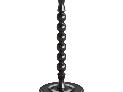 Retro Solid Wood Side Table Modello 3D