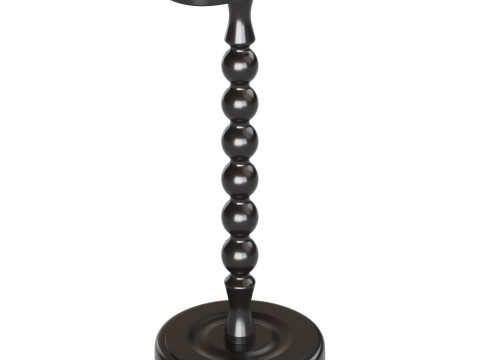 Retro Solid Wood Side Table Modello 3D