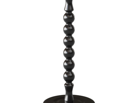 Retro Solid Wood Side Table Modello 3D