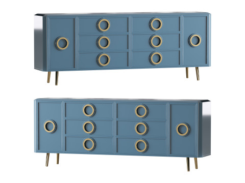 Rindix Blue Sideboard 3D Model
