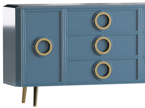 Rindix Blue Sideboard Model 3D
