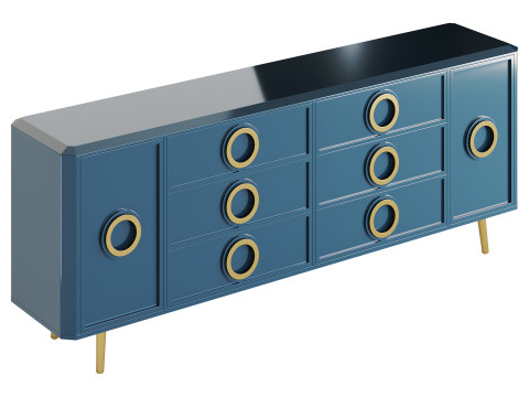 Rindix Blue Sideboard Model 3D