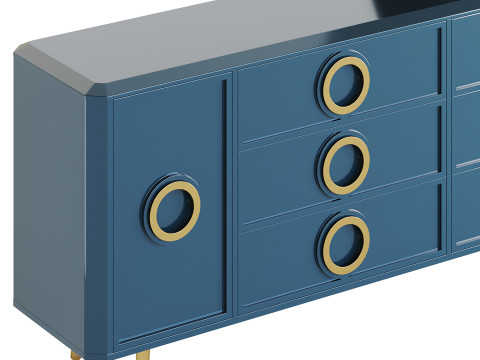 Rindix Blue Sideboard Model 3D
