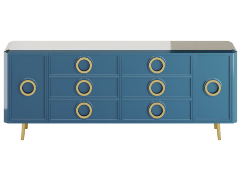 Rindix Blue Sideboard Model 3D