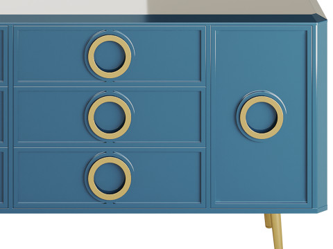 Rindix Blue Sideboard Model 3D