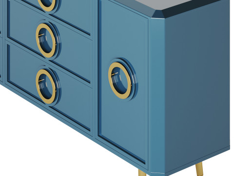 Rindix Blue Sideboard Model 3D