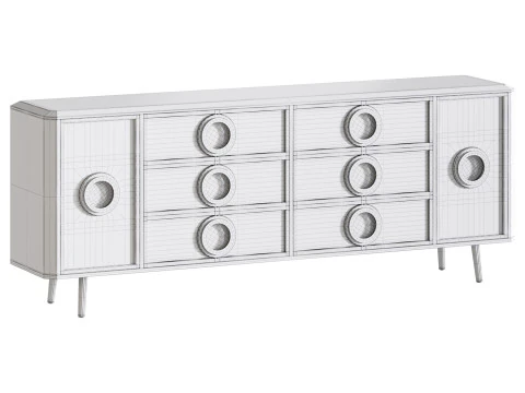Rindix Blue Sideboard 3D Model