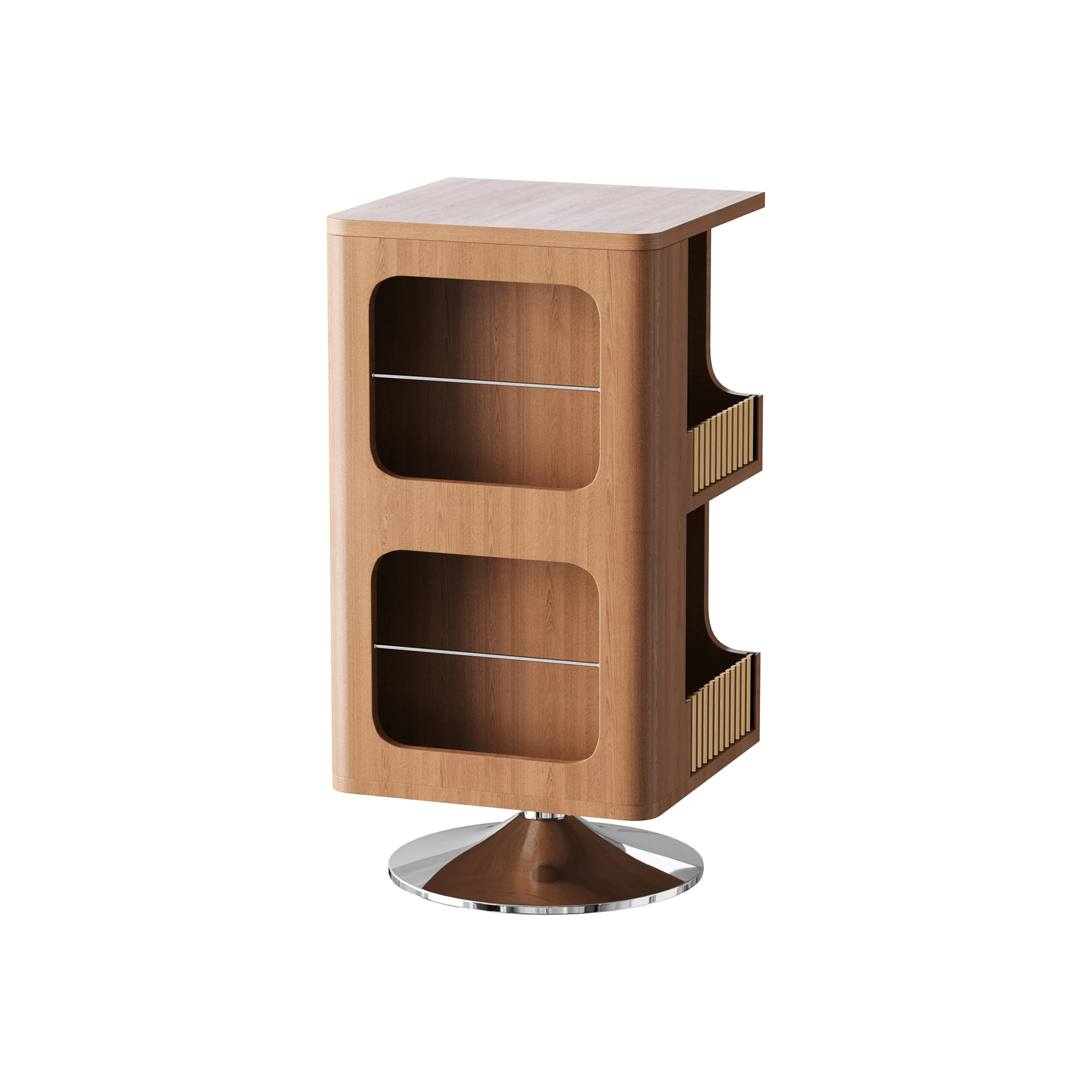 Rotating Side Table 3D Model .c4d .max .obj .3ds .fbx .stl .blend 