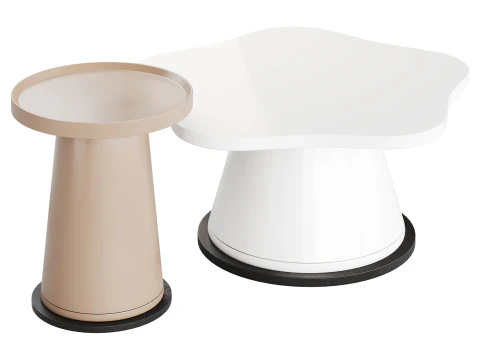 Round Cocktail Table 3D Model