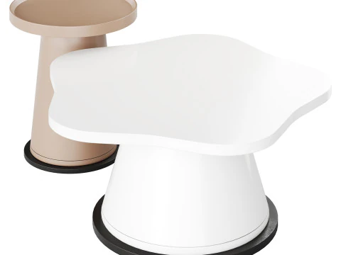 Round Cocktail Table 3D Model