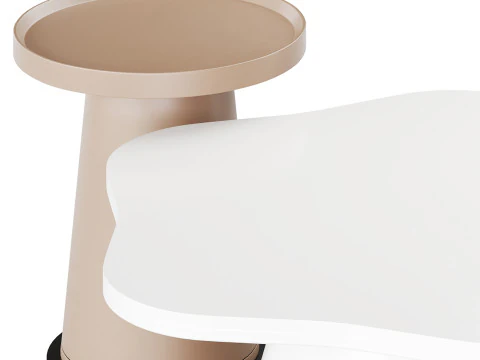 Round Cocktail Table 3D Model