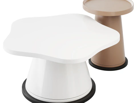 Round Cocktail Table 3D Model