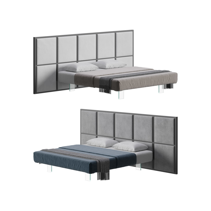 SCACCO A2 bed 3D Model .c4d .max .obj .3ds .fbx .stl .blend 