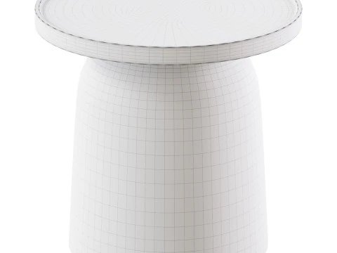 Scandinavian small round coffee table 3D Model