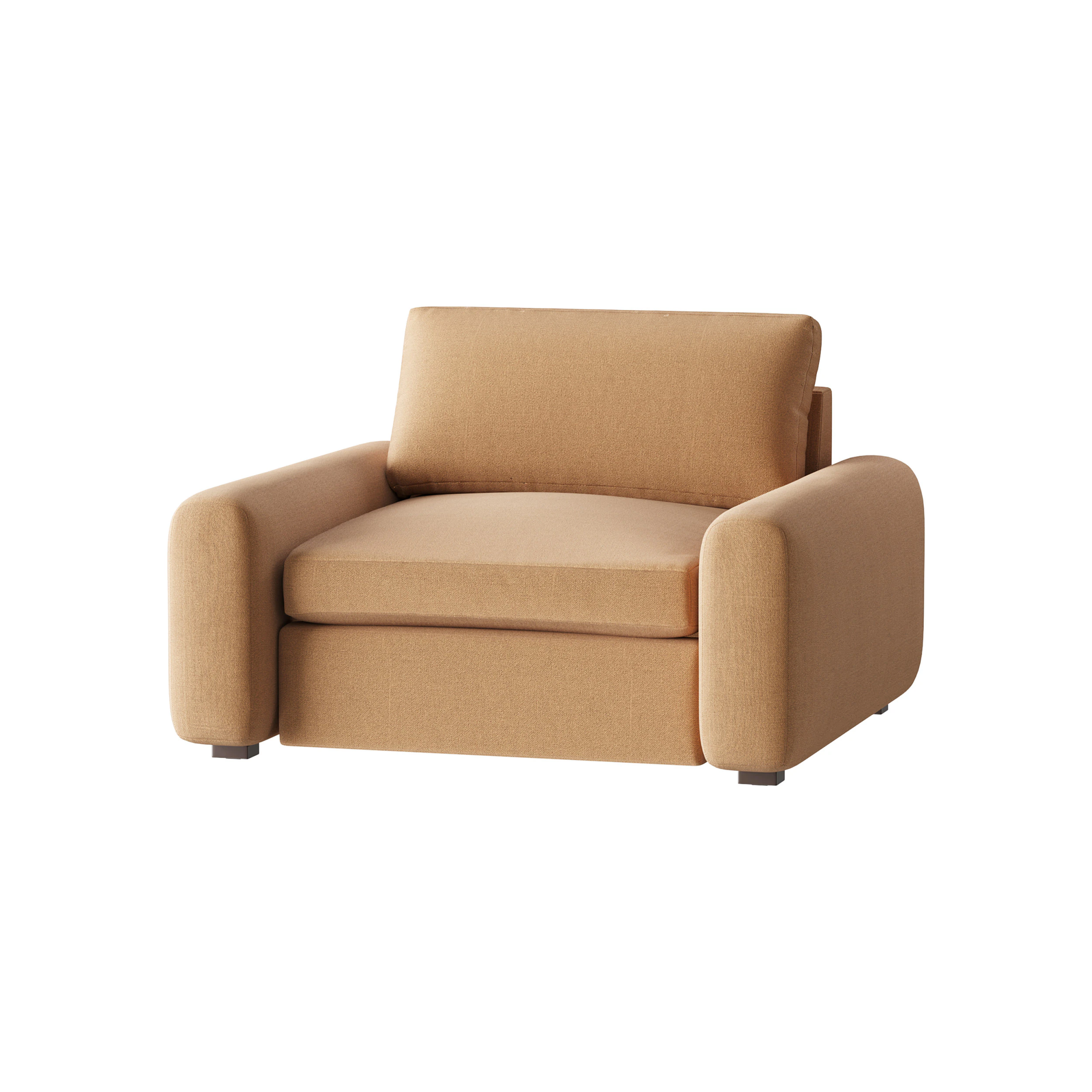 SERRAT WHITE PERFORMANCE FABRIC CHAIR AND A HALF 3D Model .c4d .max .obj .3ds .fbx .stl .blend