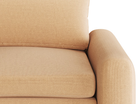 SERRAT WHITE PERFORMANCE FABRIC CHAIR AND A HALF 3D 模型