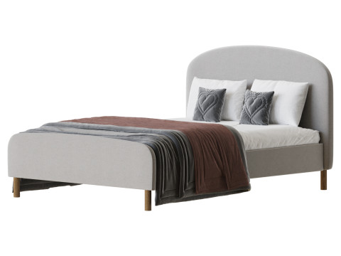 Shilton Upholstered Bed Frame Model 3D