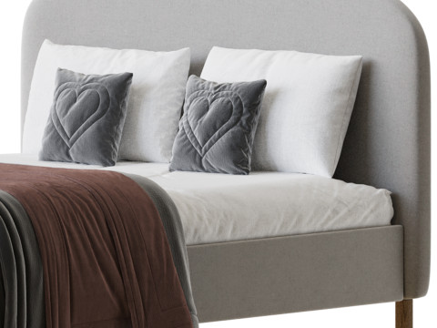 Shilton Upholstered Bed Frame Model 3D