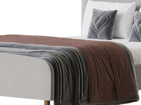 Shilton Upholstered Bed Frame Model 3D