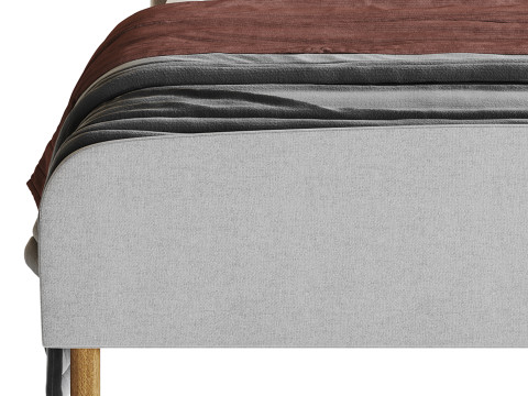 Shilton Upholstered Bed Frame Model 3D