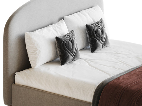 Shilton Upholstered Bed Frame Model 3D
