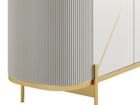 Sideboard Buffet Faux Marble 3D Model