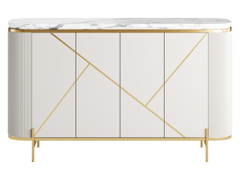Sideboard Buffet Faux Marble 3Dモデル