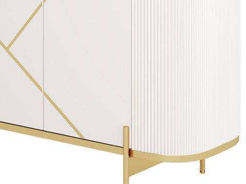 Sideboard Buffet Faux Marble 3Dモデル